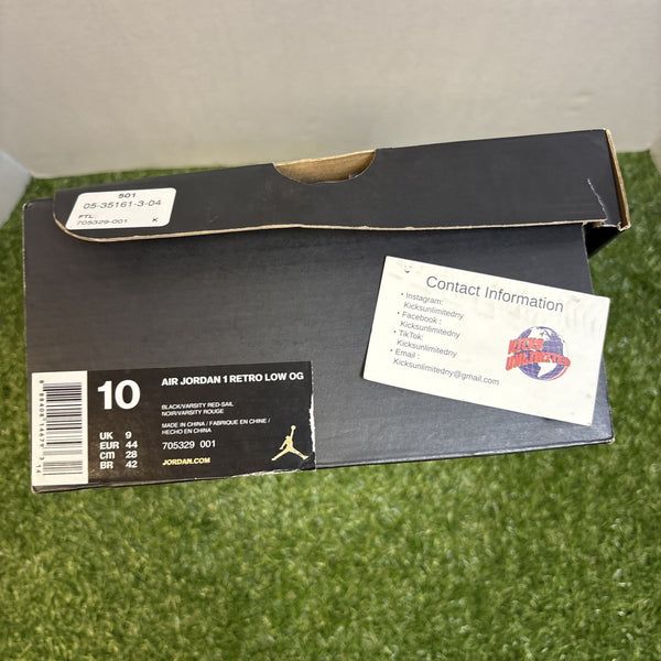 Size 10   Air Jordan 1 Retro OG Low Bred5