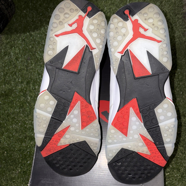 Size 12   Air Jordan 7 Retro White Infrared4