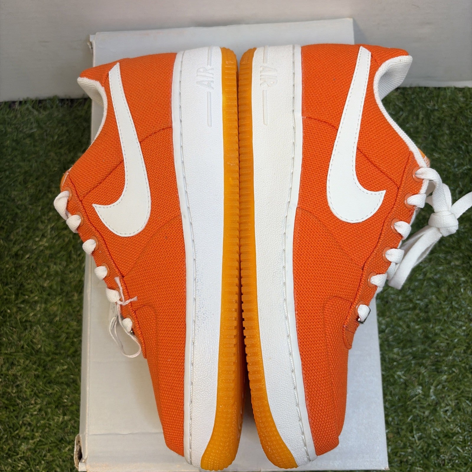 Size 8 - Nike Air Force 1 Canvas Low Orange W3