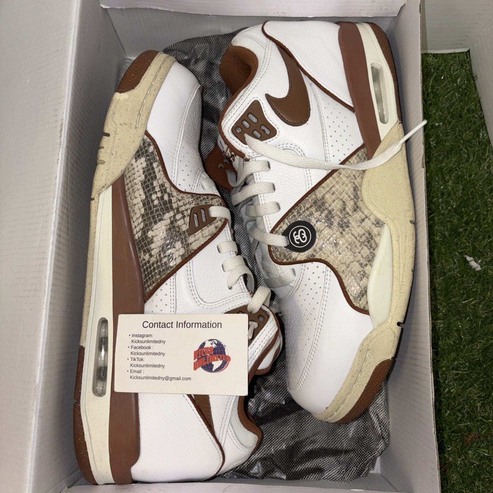 Size 13   Men's Stussy x Nike Air Flight 89 SP Low Pecan0