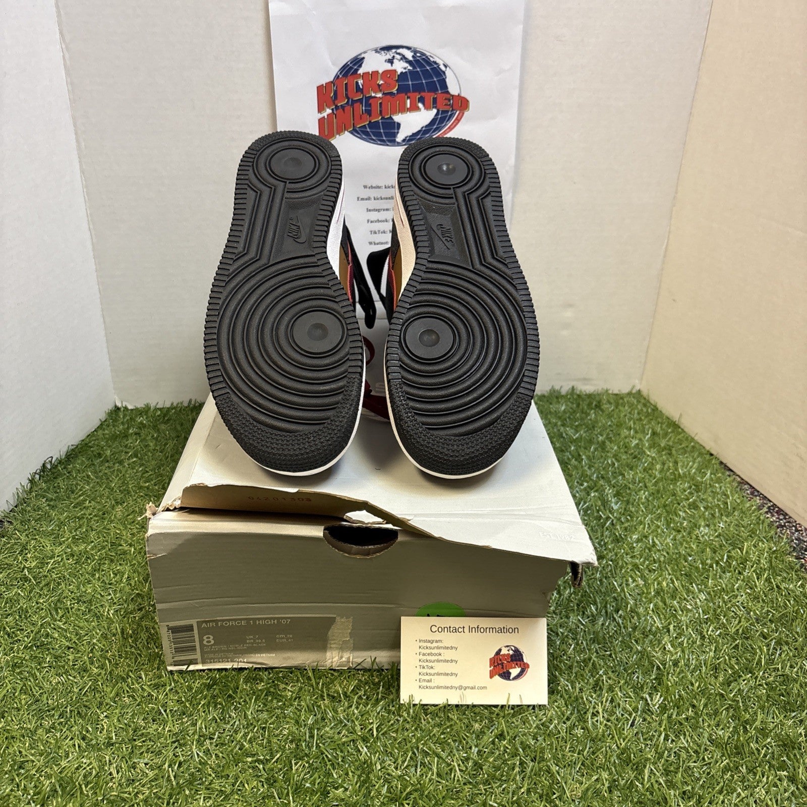 Size 8   Nike Air Force 1 '07 High Ale Brown Red4