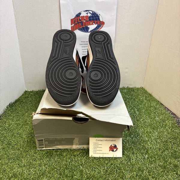 Size 8   Nike Air Force 1 '07 High Ale Brown Red4
