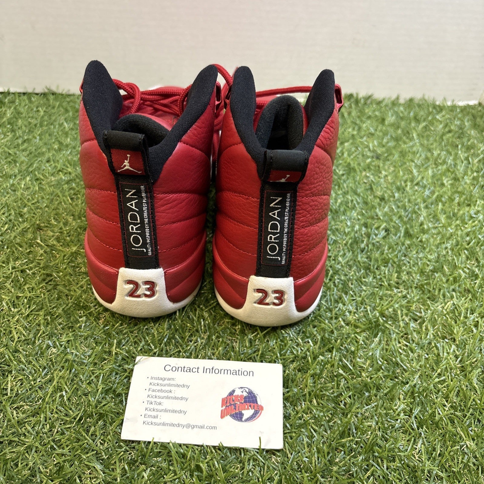 Air Jordan 12 BG Gym Red Size 5.5 153265 6004