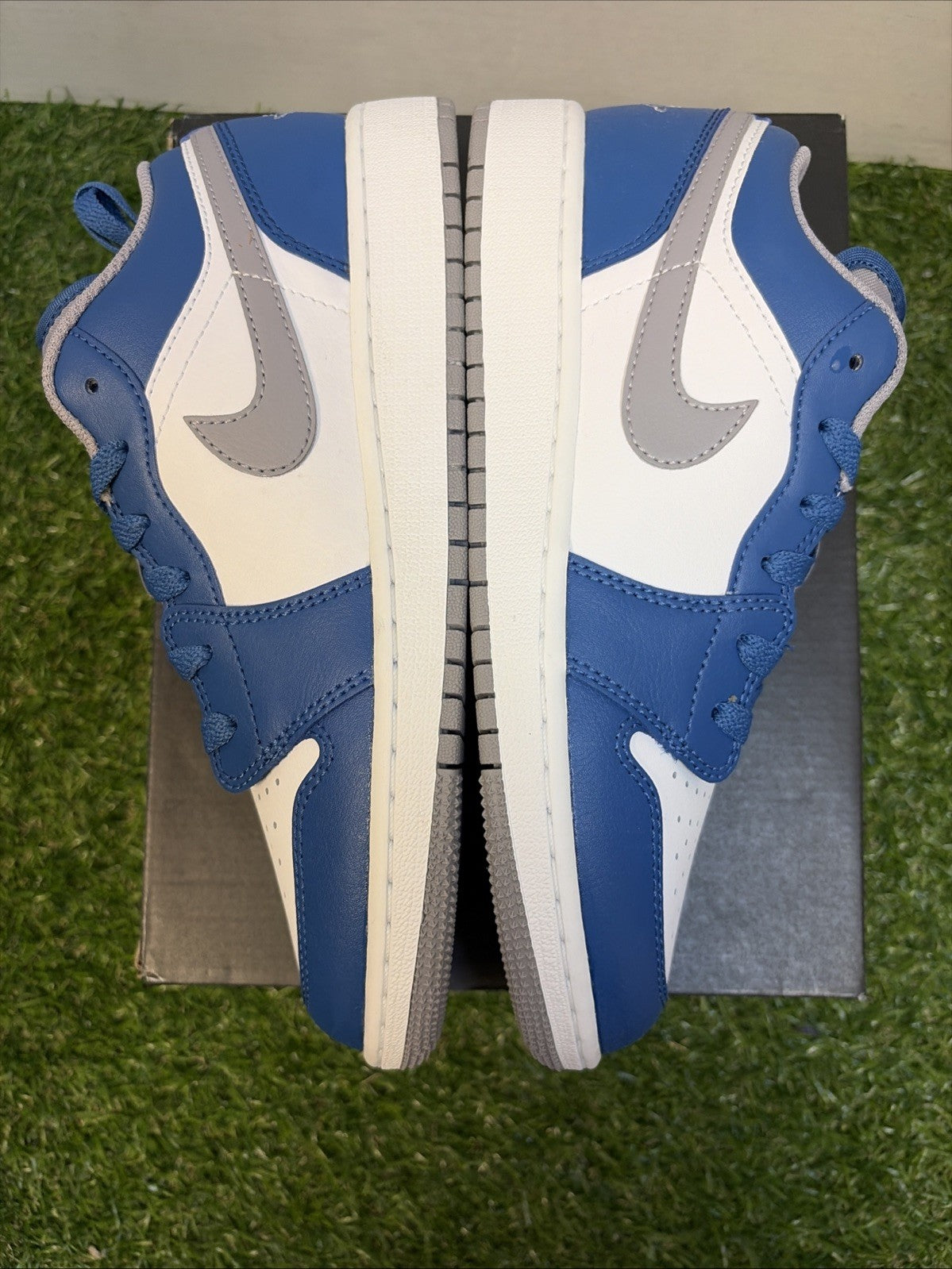 Size 5.5y - Jordan 1 Low True Blue Cement3