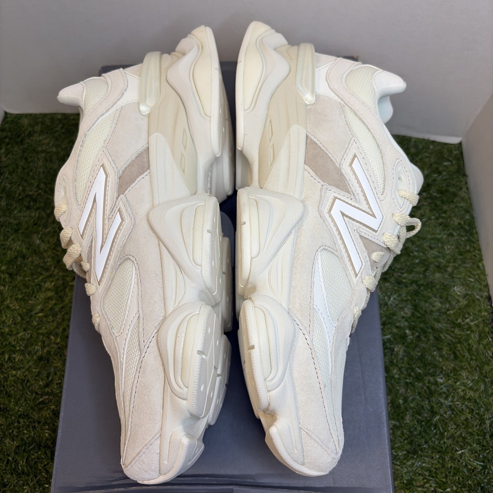 Size 12 - New Balance 9060 White Beige3