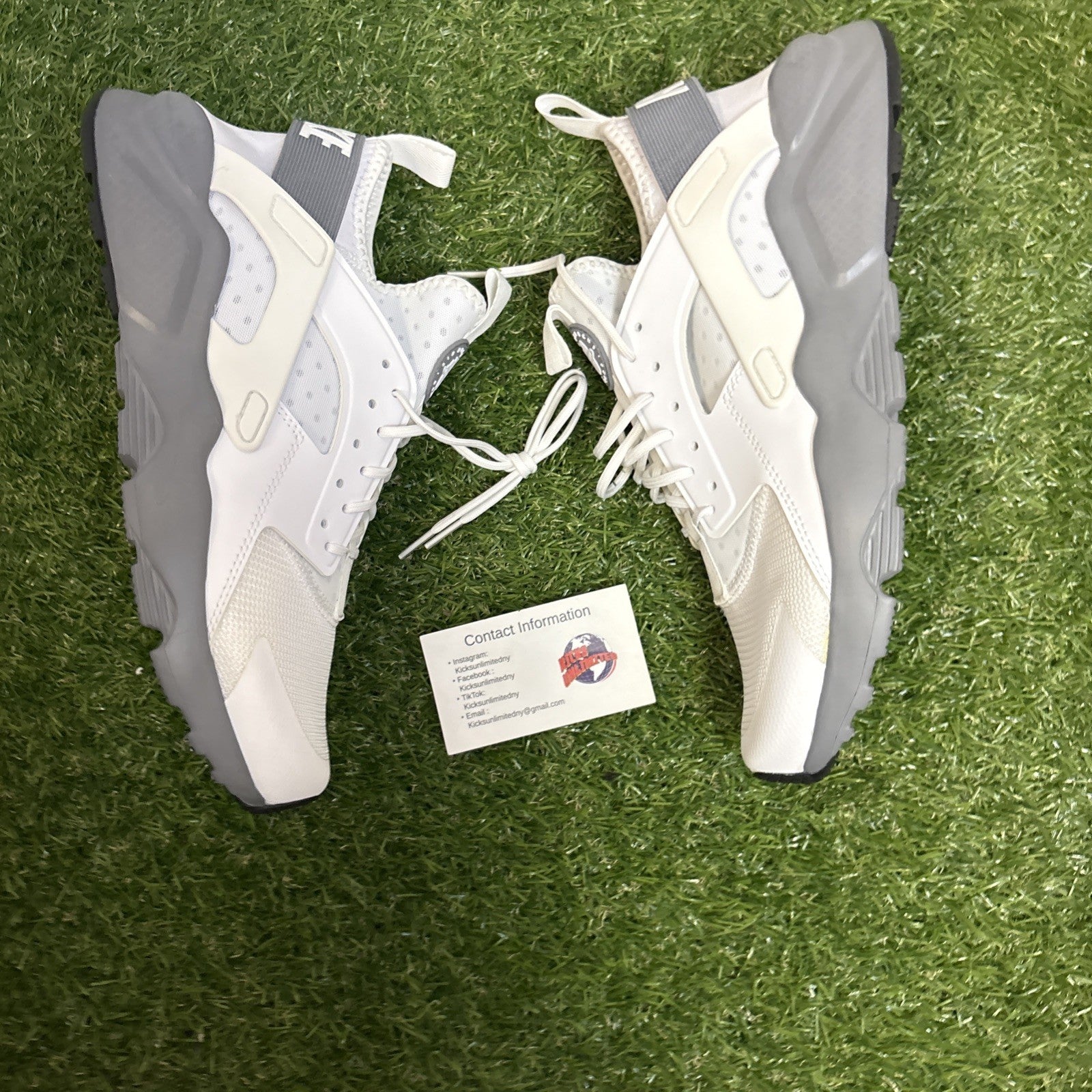 Size 8.5   Nike Air Huarache Run Ultra White Cool Grey0
