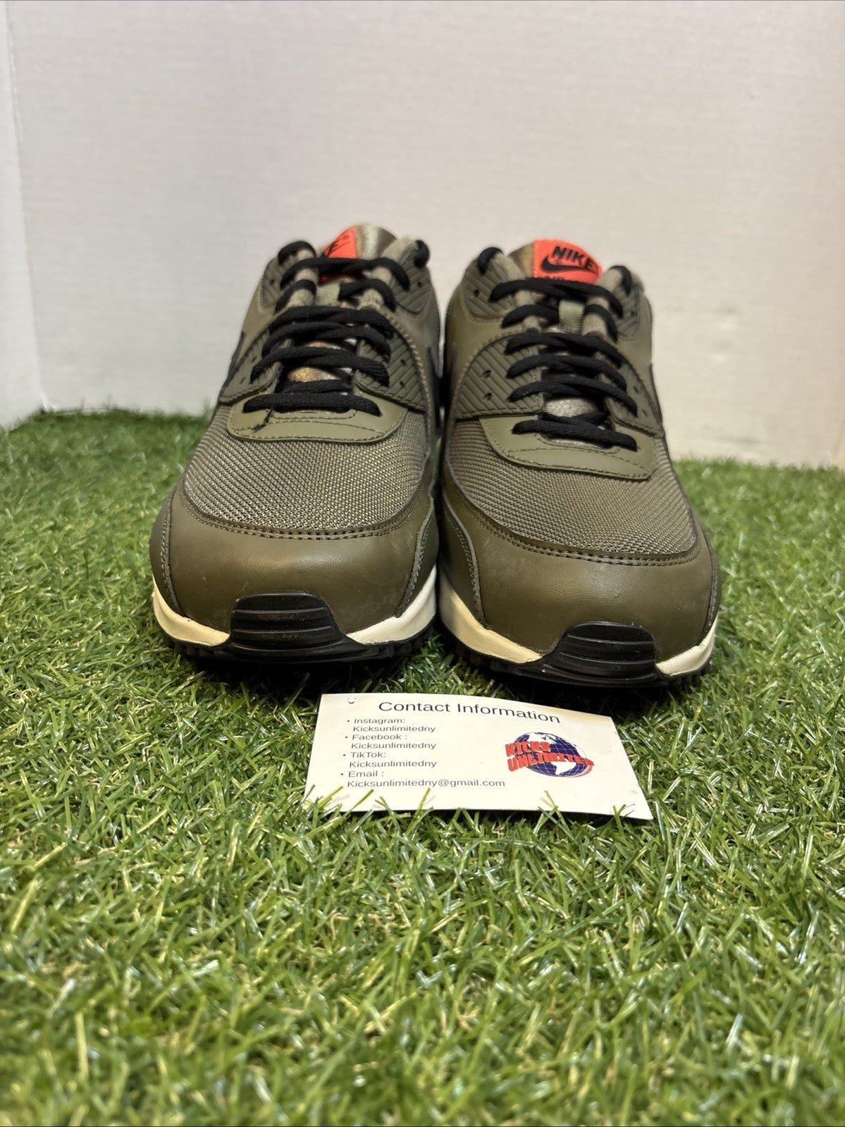 Size 12   Nike Air Max 90 Essential Olive1