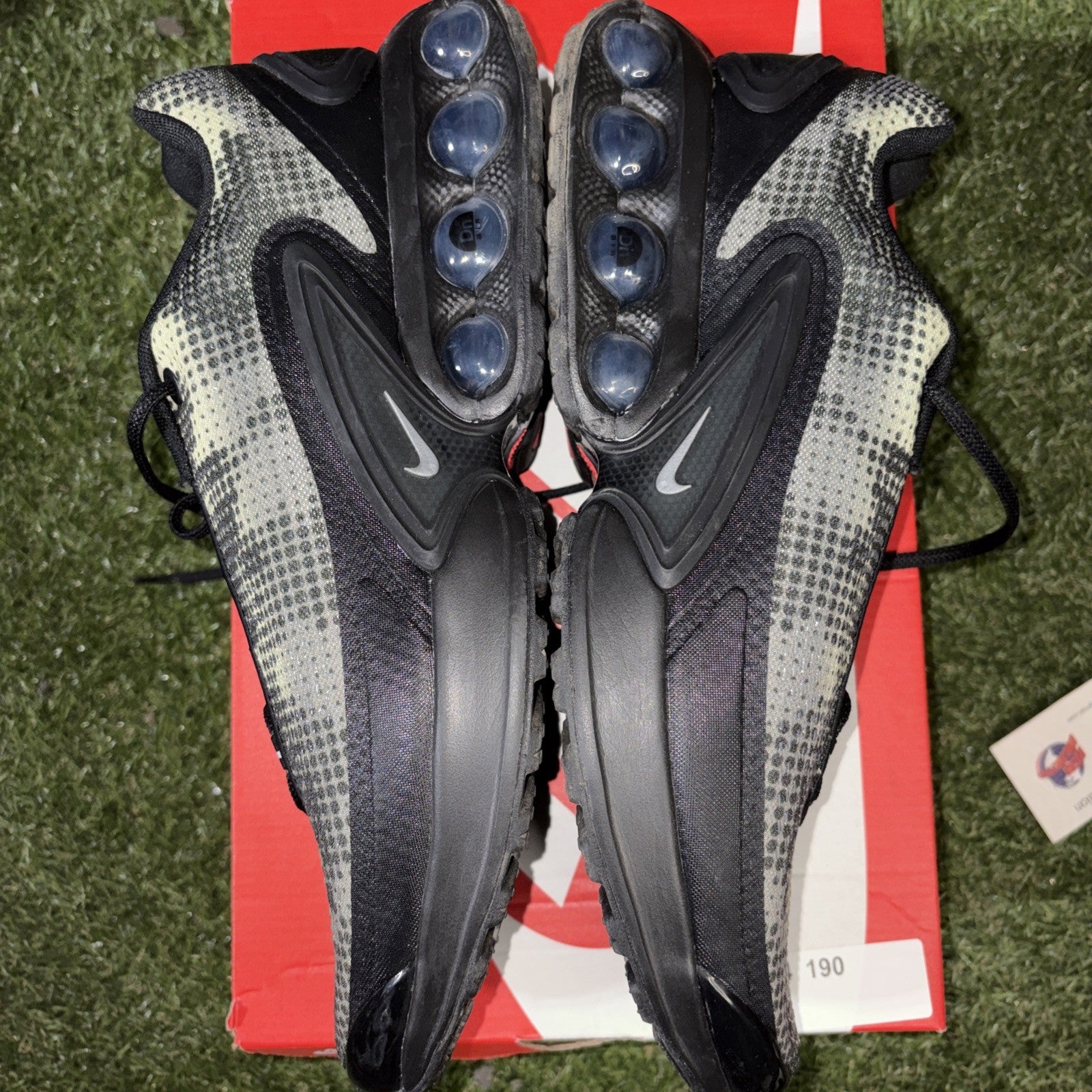 Nike Air Max DN Shoes Mens Size 13 Black Olive Aura Silver Sneakers IB3078 0103